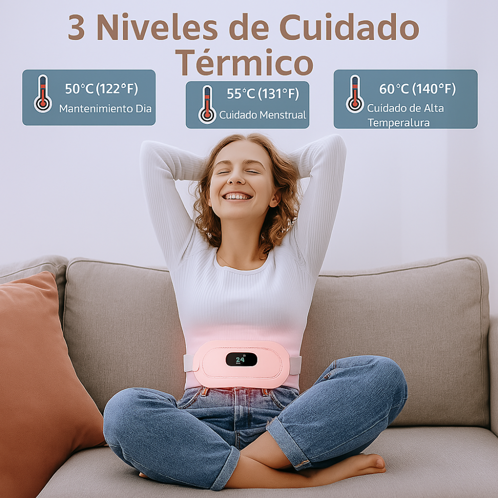 Cinturón Térmico Menstrual™ — Calor Relajante para Cólicos y Molestias