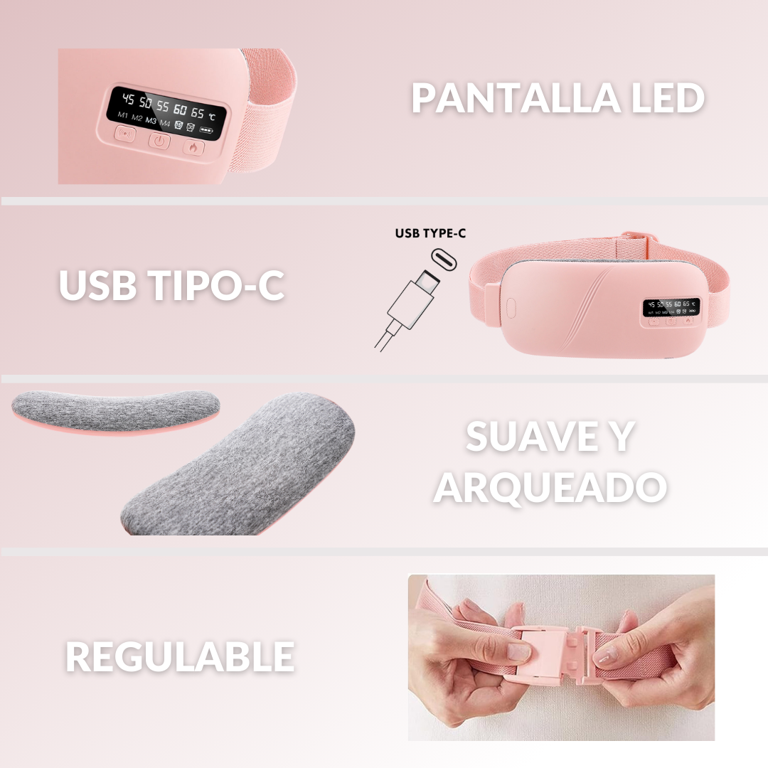 Cinturón Térmico Menstrual™ — Calor Relajante para Cólicos y Molestias