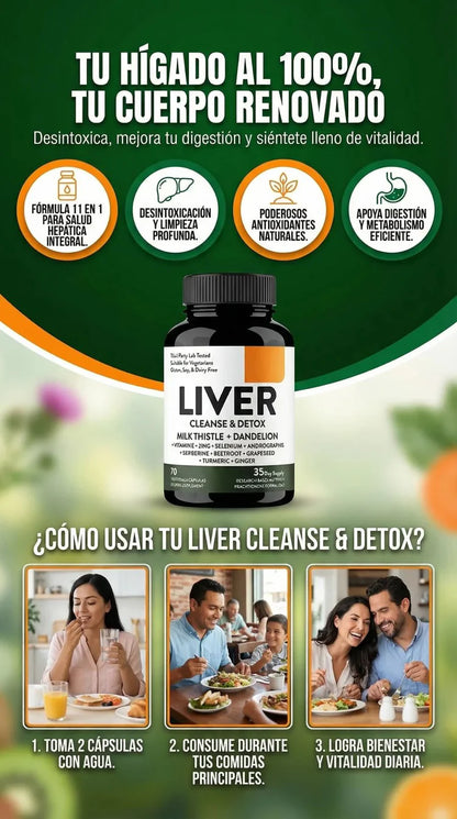 Liver Cleanse Max™ — Detox Diario con Apoyo Natural para el Hígado