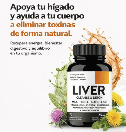 Liver Cleanse Max™ — Detox Diario con Apoyo Natural para el Hígado