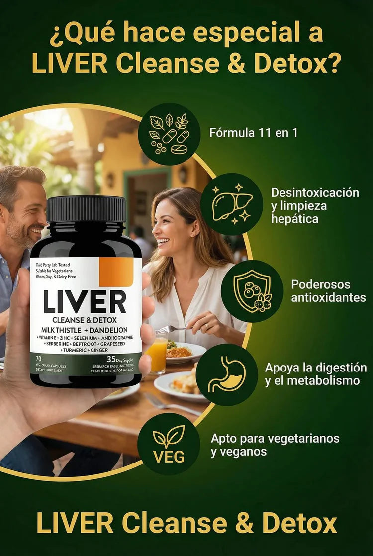 Liver Cleanse Max™ — Detox Diario con Apoyo Natural para el Hígado